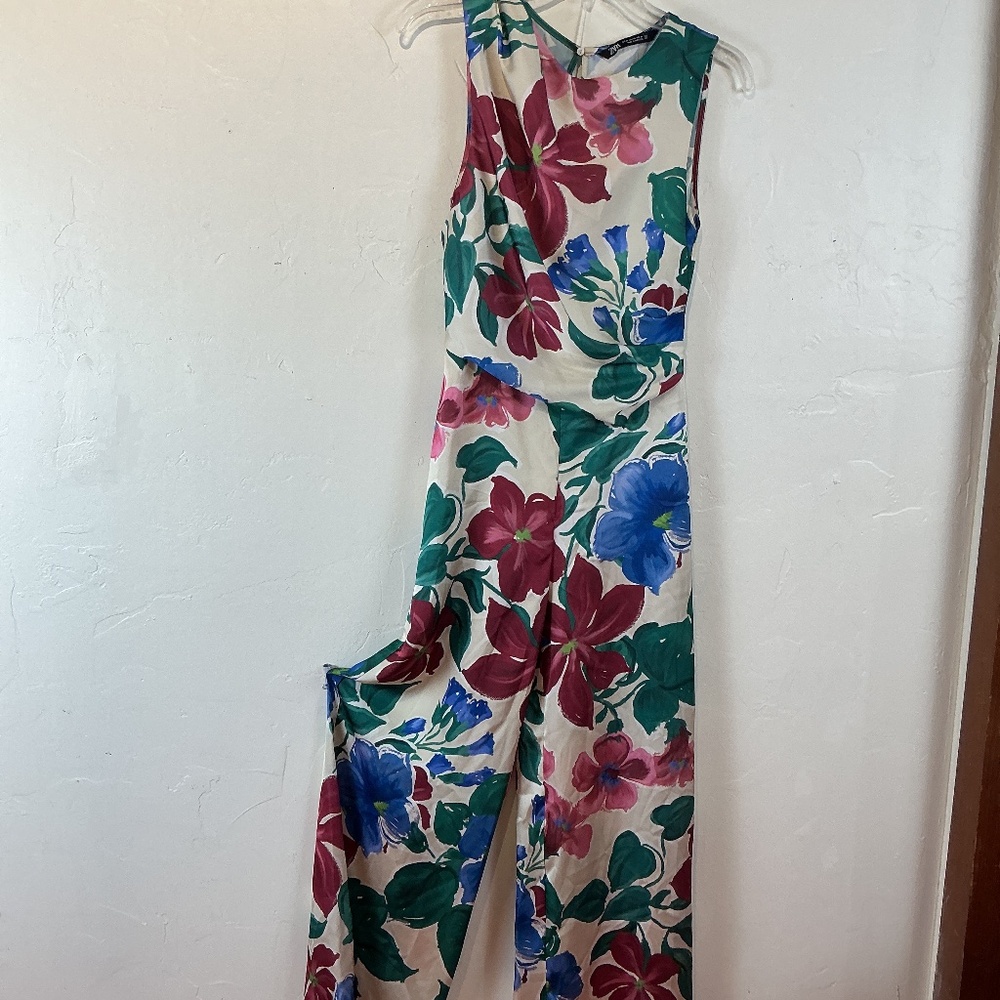 Zara floral jumpsuit